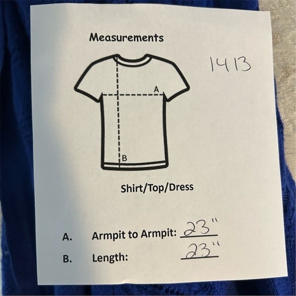 East 5th Women's XL Blue Open Front Cardigan Sweater Casual Short Sleeve - Picture 7 of 7